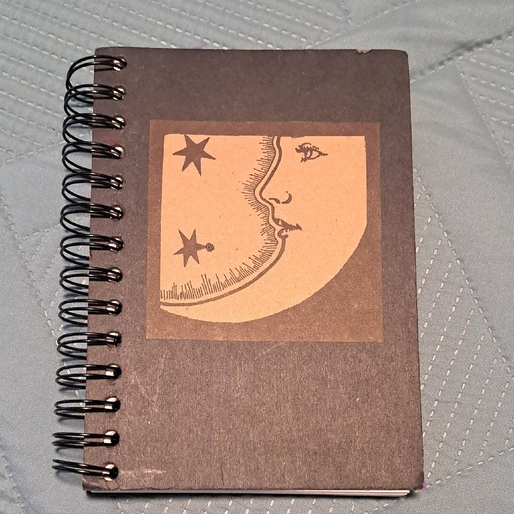 Moon and Stars Spiral Notebook / Sketch Book